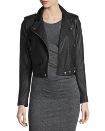 Iro Ashville Cropped Leather Jacket at Neiman Marcus